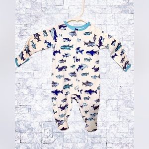 Wonder Nation Shark Sleeper NWOT 0-3 months - boy/girl neutral, shark week baby